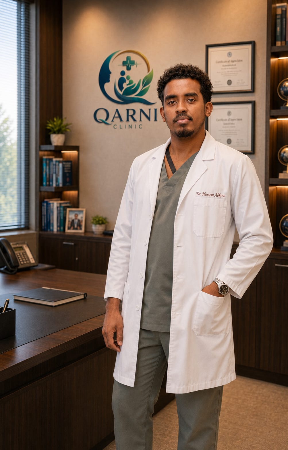 Dr Hussein Abkow, orthopedic and spine consultant